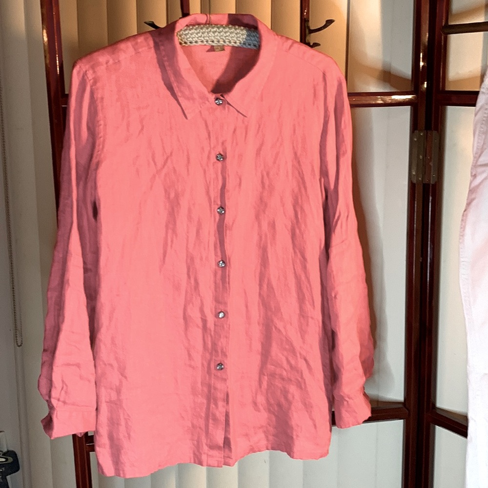 J.JILL shirt 100%linen